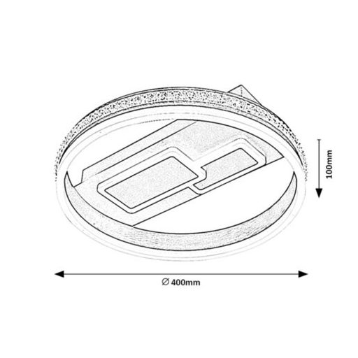 Rábalux Roxana Beltéri lámpa természetes fehér LED 50 - RAB6830