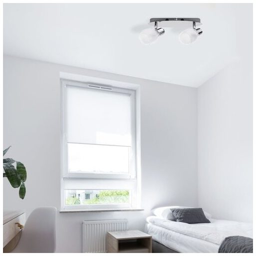 Rábalux Dave Spotlámpa E14 2x MAX 40W kapcsolóval IP20 króm RAB6836