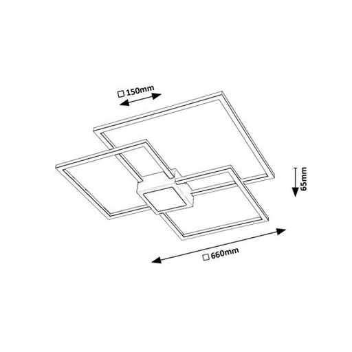 Rábalux Thabita Beltéri lámpa természetes fehér LED 38 - RAB6868