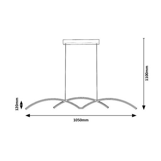 Rábalux River Beltéri lámpa természetes fehér LED 40 - RAB6899