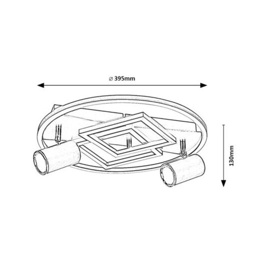 Rábalux Aztec Beltéri lámpa természetes fehér LED 40 - RAB6905