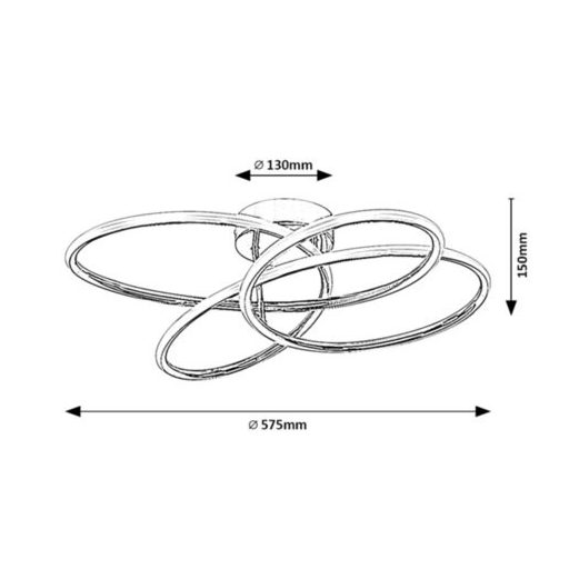 Rábalux Piero Beltéri lámpa természetes fehér LED 30 - RAB6955