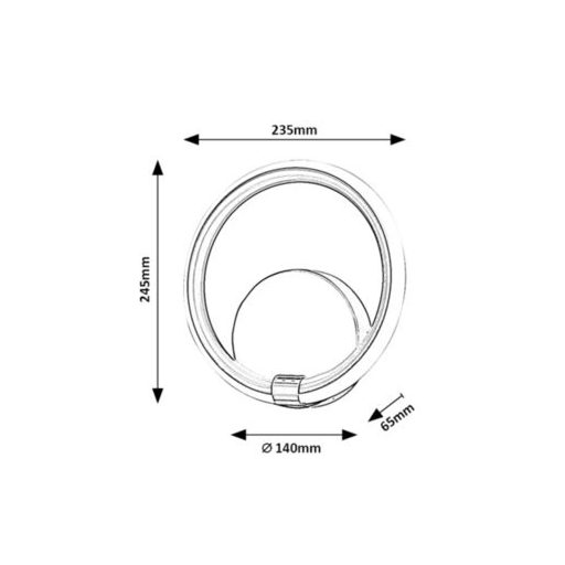 Rábalux Willow Beltéri lámpa természetes fehér LED 12 - RAB6969