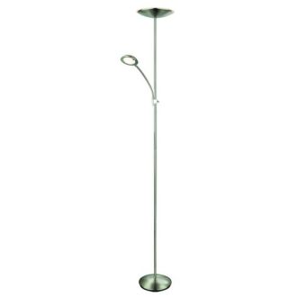  Rábalux Vlasta LED Állólámpa vezetékes kapcsolóval 18W, 5W 3000K IP20 - szatin króm - RAB7006