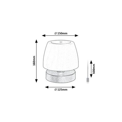 Rábalux Odera Kültéri lámpa meleg fehér LED 3 - RAB7040
