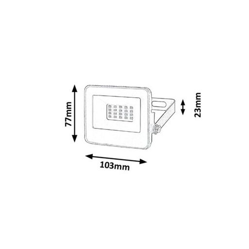 Rábalux Flood Kültéri lámpa természetes fehér LED 10 - RAB7062