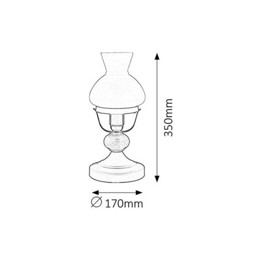 Rábalux Petronel Beltéri lámpa  E27 1x MAX 60 - RAB7072
