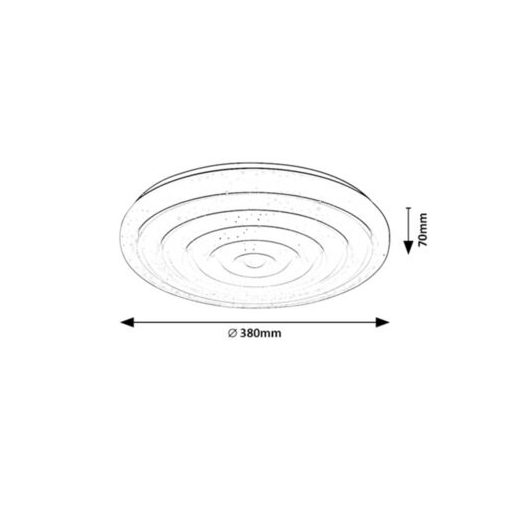 Rábalux Katina Beltéri lámpa természetes fehér LED 24 - RAB71017