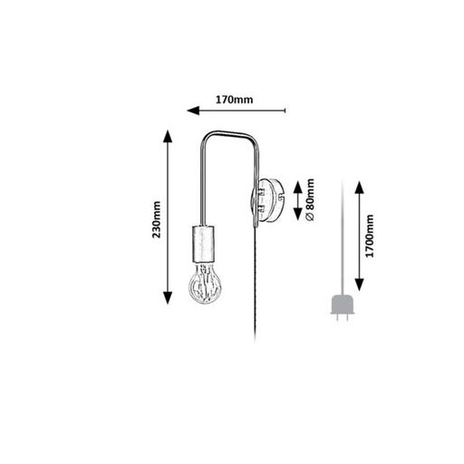Rábalux Manzur Beltéri lámpa  E27 1x MAX 40 - RAB71022