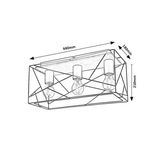 Rábalux Boire Beltéri lámpa  E27 3x MAX 40 - RAB71023
