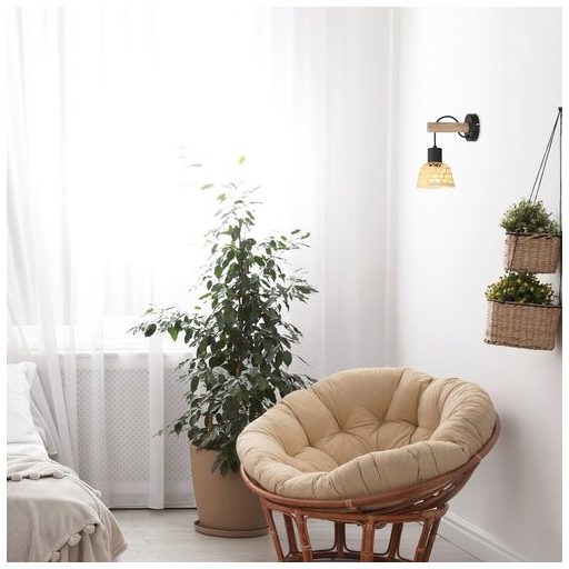 Rábalux Rattan Beltéri lámpa  E27 1x MAX 15 - RAB71025