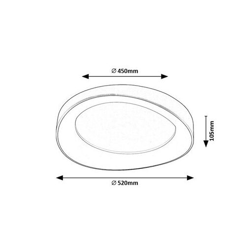 Rábalux Iliana Beltéri lámpa meleg fehér LED 56 - RAB71054