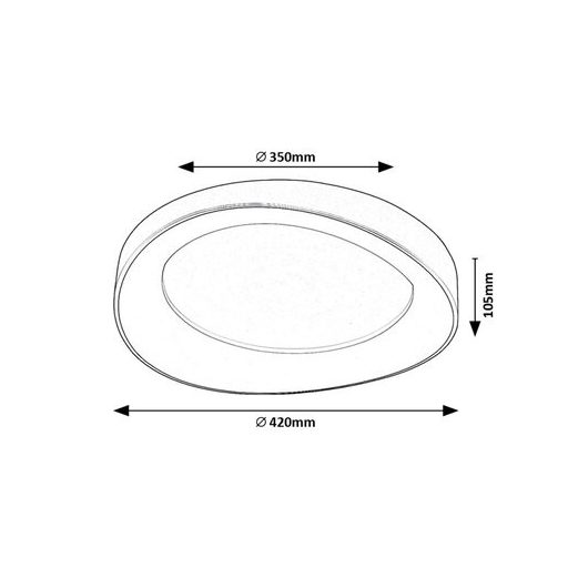 Rábalux Iliana Beltéri lámpa meleg fehér LED 38 - RAB71055
