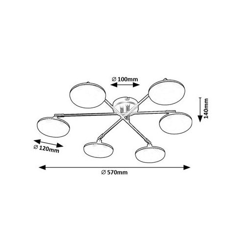 Rábalux Madi Beltéri lámpa meleg fehér LED 24 - RAB71063