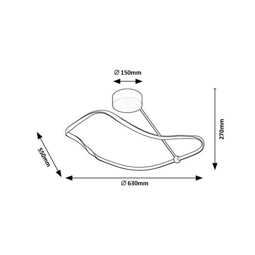 Rábalux Mirossi Beltéri lámpa természetes fehér LED 38 - RAB71094