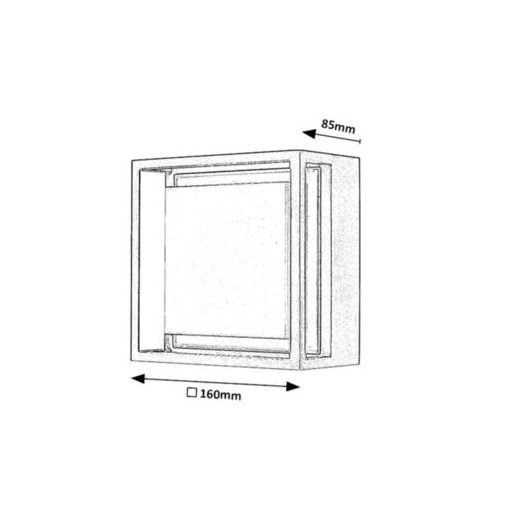 Rábalux Mendoza Kültéri lámpa meleg fehér LED 6,5 - RAB7110