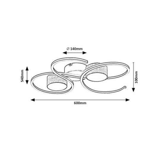 Rábalux Shiena Beltéri lámpa természetes fehér LED 38 - RAB71116