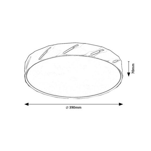 Rábalux Nessira Beltéri lámpa meleg fehér LED 25 - RAB71119