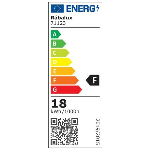 Rábalux Rorik Beltéri lámpa természetes fehér LED 18 - RAB71123