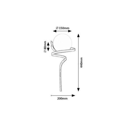 Rábalux Sarabi Beltéri lámpa  E27 1x MAX 20 - RAB71136