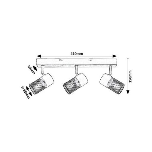 Rábalux Metta Beltéri lámpa  E14 3x MAX 40 - RAB71153