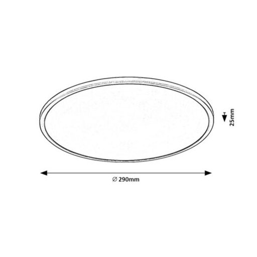 Rábalux Ezio Beltéri lámpa meleg fehér LED 18 - RAB71156