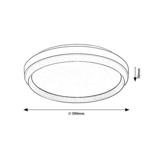 Rábalux Fontana Beltéri lámpa meleg fehér LED 24 - RAB71159