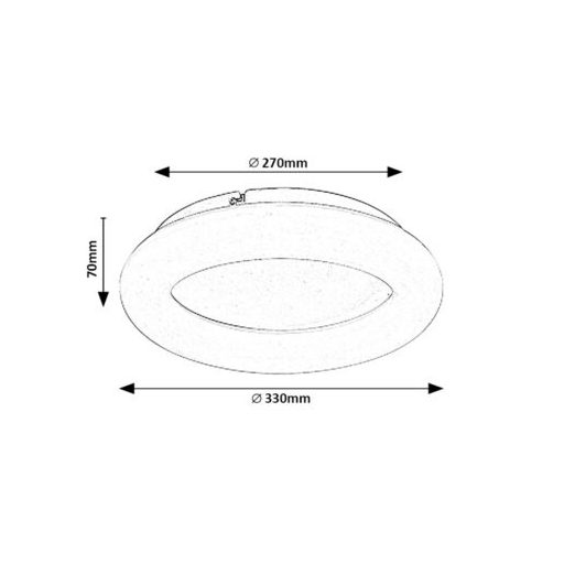 Rábalux Celie Beltéri lámpa természetes fehér LED 24 - RAB71168