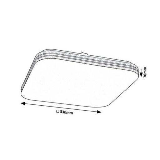 Rábalux Oscar2 Beltéri lámpa természetes fehér LED 18 - RAB71176