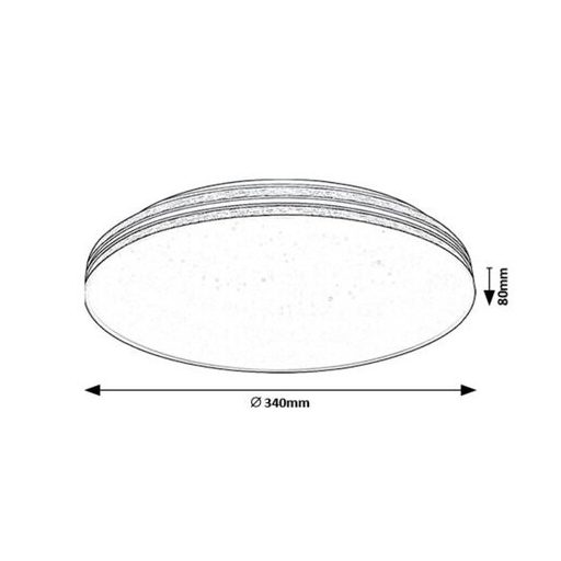 Rábalux Oscar2 Beltéri lámpa meleg fehér LED 18 - RAB71177
