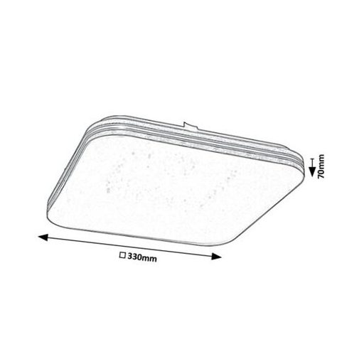 Rábalux Oscar2 Beltéri lámpa meleg fehér LED 18 - RAB71178