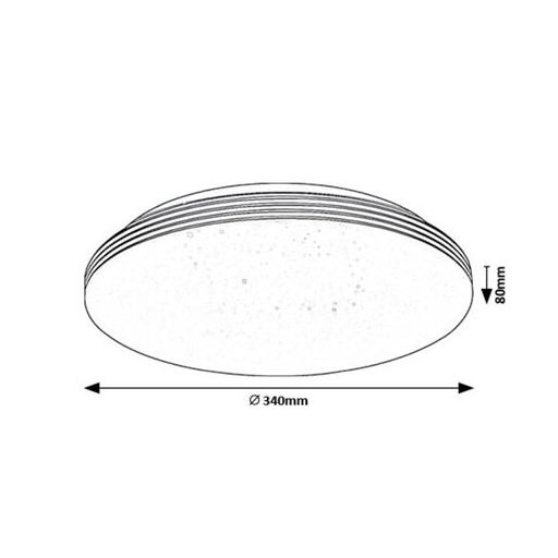 Rábalux Oscar2 Beltéri lámpa természetes fehér LED 18 - RAB71179