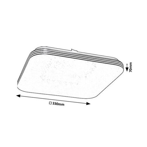 Rábalux Oscar2 Beltéri lámpa természetes fehér LED 18 - RAB71180