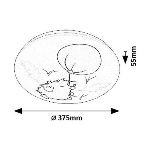 Rábalux Hedgy Beltéri lámpa meleg fehér LED 24 - RAB71191