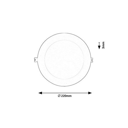 Rábalux Shaun2 Beltéri lámpa meleg fehér LED 18 - RAB71219