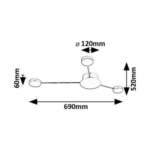 Rábalux Amadeo Beltéri lámpa meleg fehér LED 10 - RAB71275