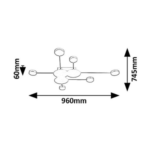 Rábalux Amadeo Beltéri lámpa meleg fehér LED 21 - RAB71276