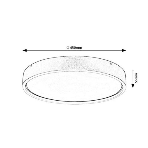 Rábalux Dewson Beltéri lámpa meleg fehér LED 37 - RAB71289