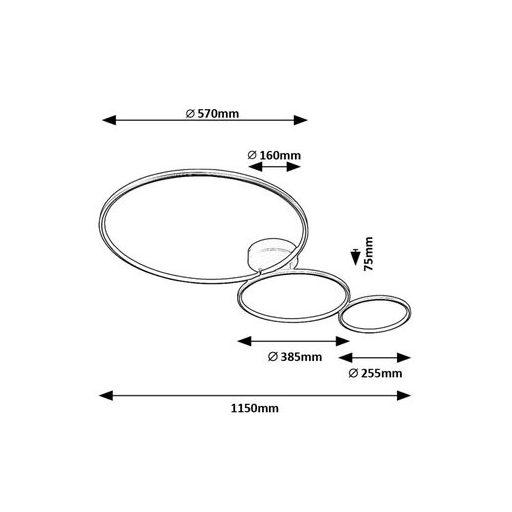 Rábalux Formand Beltéri lámpa meleg fehér LED 38 - RAB71297