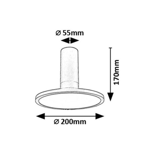 Rábalux Ovidia Beltéri lámpa meleg fehér LED 20 - RAB71323