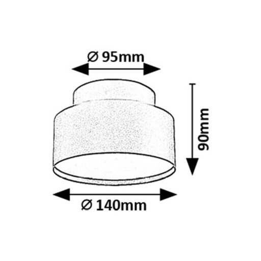 Rábalux Ovidia Beltéri lámpa meleg fehér LED 24 - RAB71325