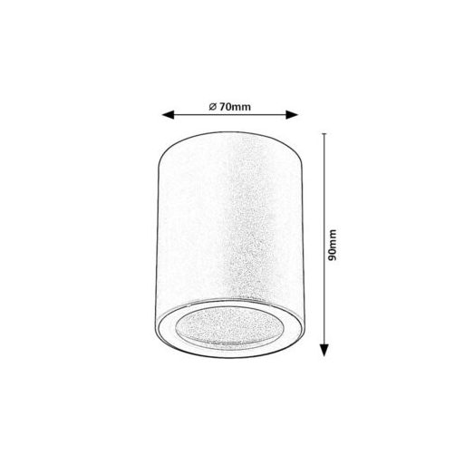 Rábalux Koven Beltéri lámpa  GU10 1x MAX 35 - RAB71343