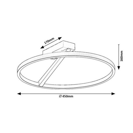 Rábalux Renara Beltéri lámpa meleg fehér LED 24 - RAB71351