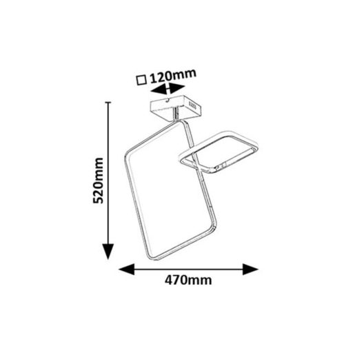 Rábalux Malwen Beltéri lámpa természetes fehér LED 36 - RAB71367