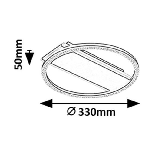 Rábalux Kerstin Beltéri lámpa meleg fehér LED 24 - RAB71369