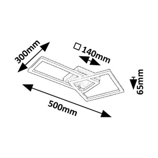 Rábalux Ellinor Beltéri lámpa meleg fehér LED 24 - RAB71381