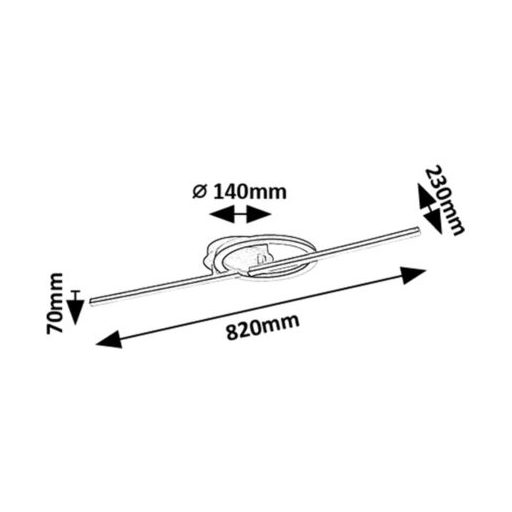 Rábalux Twisterra Beltéri lámpa természetes fehér LED 24 - RAB71395