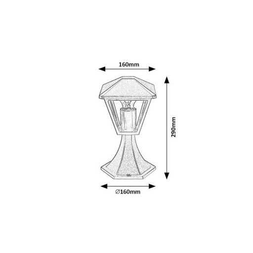 Rábalux Paravento Kültéri lámpa  E27 1x MAX 40 - RAB7148