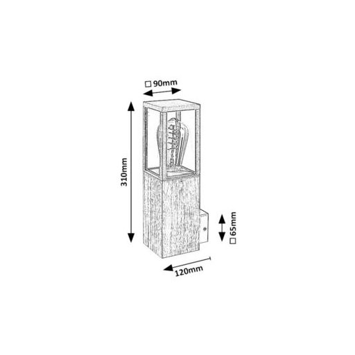Rábalux Wales Kültéri lámpa  E27 1x MAX 60 - RAB7195
