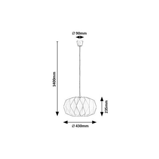 Rábalux Ormini Beltéri lámpa  E27 1x MAX 25 - RAB72003